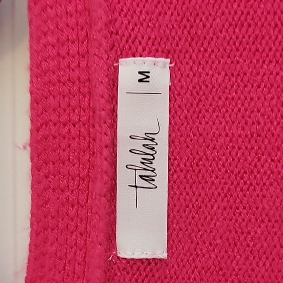 NEW SHOP TALULAH Pink Cardigan Sweater with Sequin Tiger Embellishments - Picture 3 of 4